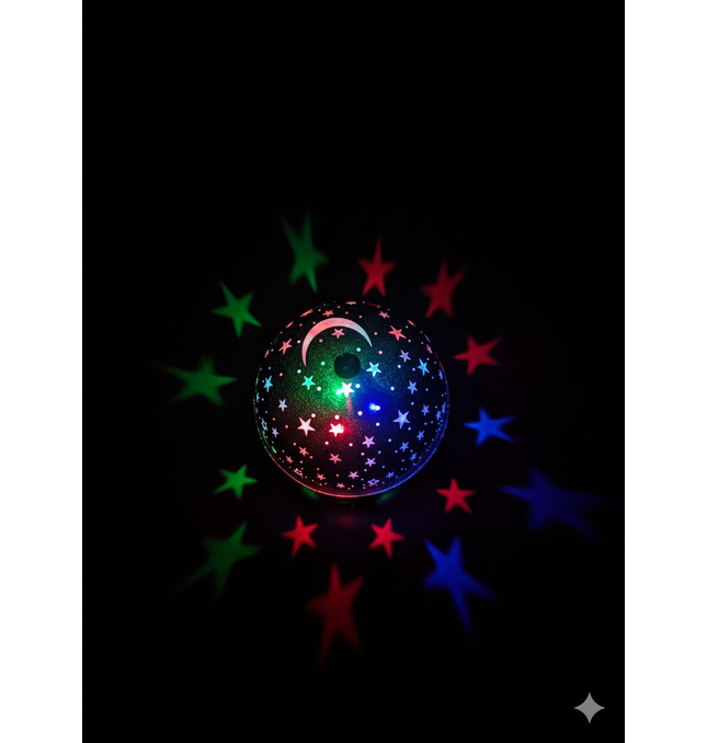 Star Moon Projector UK - LED Night Light for Baby Nursery