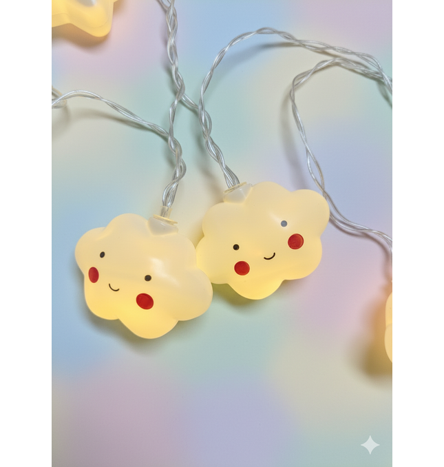 Cloud String Lights UK - LED Nursery Night Light Decoration