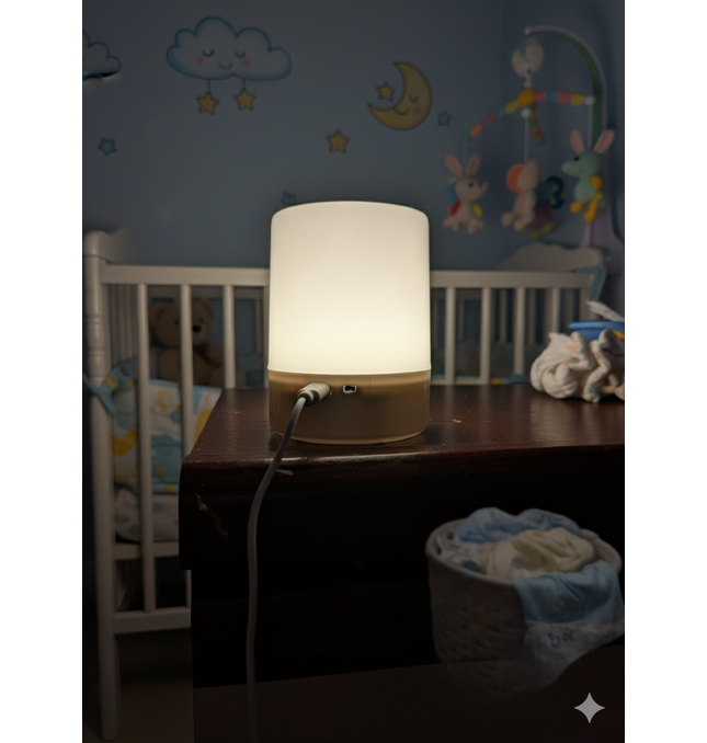 LED Touch Lamp UK - Dimmable Night Light with USB Charging