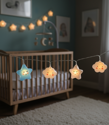 Cloud String Lights UK - LED Nursery Night Light Decoration