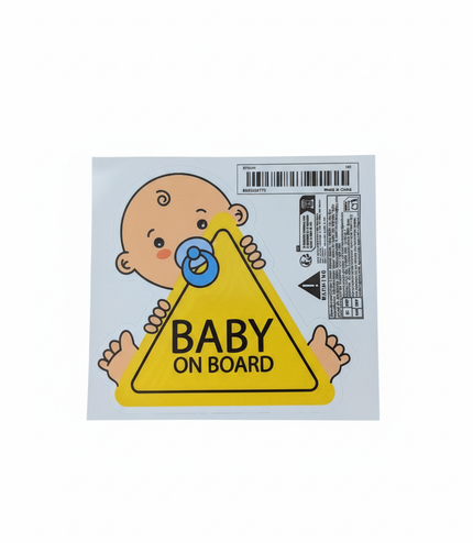 Baby on Board Car Sticker UK - Premium Safety Sign for British Families | TINY TOES