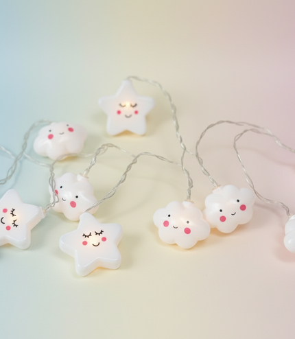 Cloud String Lights UK - LED Nursery Night Light Decoration