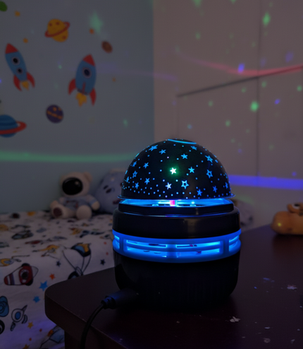 Star Moon Projector UK - LED Night Light for Baby Nursery
