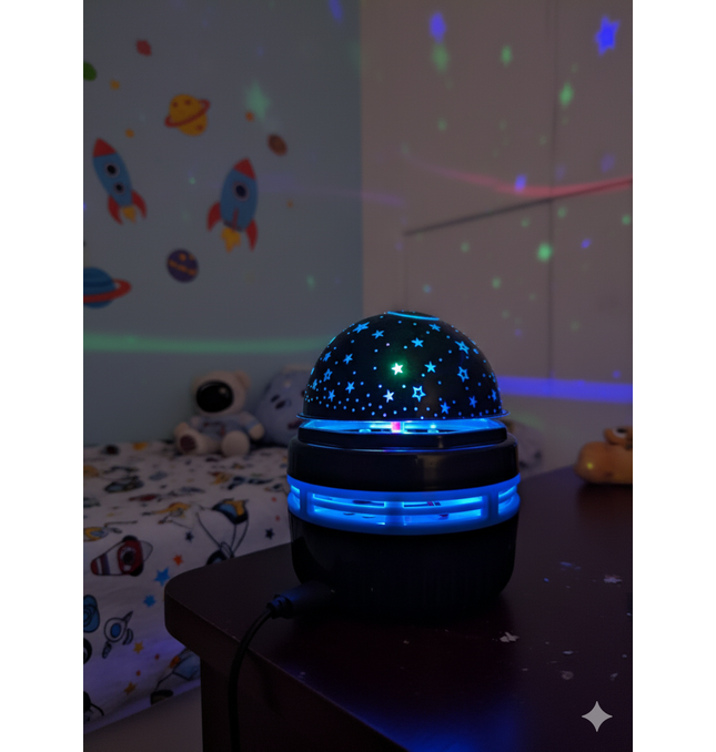Star Moon Projector UK - LED Night Light for Baby Nursery