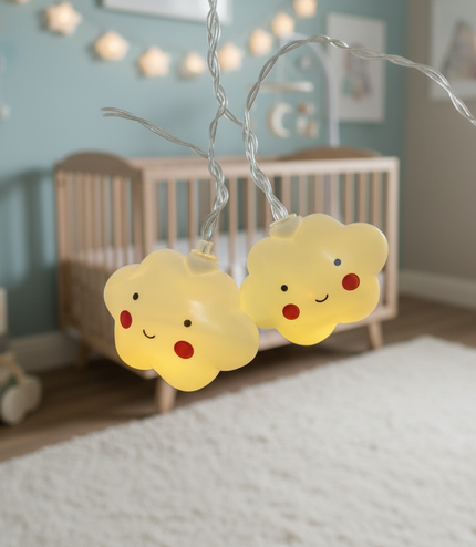 Cloud String Lights UK - LED Nursery Night Light Decoration
