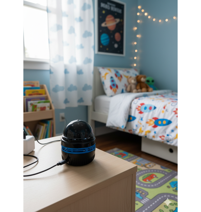 Star Moon Projector UK - LED Night Light for Baby Nursery