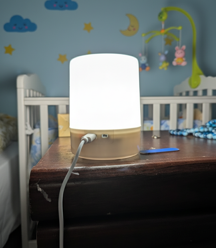 LED Touch Lamp UK - Dimmable Night Light with USB Charging