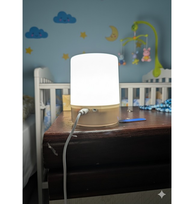 LED Touch Lamp UK - Dimmable Night Light with USB Charging