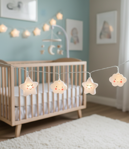 Cloud String Lights UK - LED Nursery Night Light Decoration