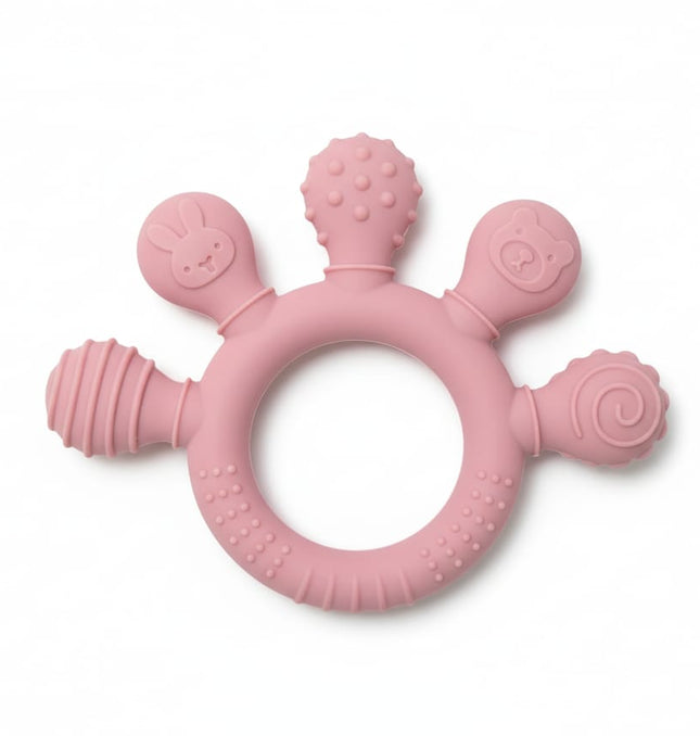 Baby Silicone Teether UK - BPA-Free Safe Teething Toy for British Babies | TINY TOES