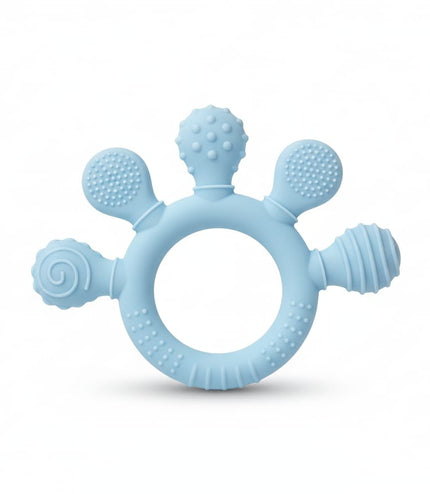 Baby Silicone Teether UK - BPA-Free Safe Teething Toy for British Babies | TINY TOES