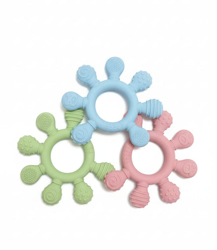 Baby Silicone Teether UK - BPA-Free Safe Teething Toy for British Babies | TINY TOES