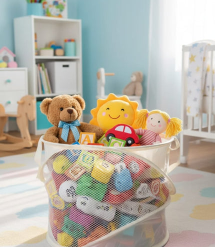 Baby Storage Basket UK - Nursery Organiser & Toy Storage