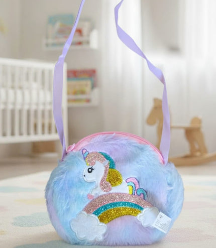 Rainbow Unicorn Backpack UK - Small Girls Baby Bag & Rucksack