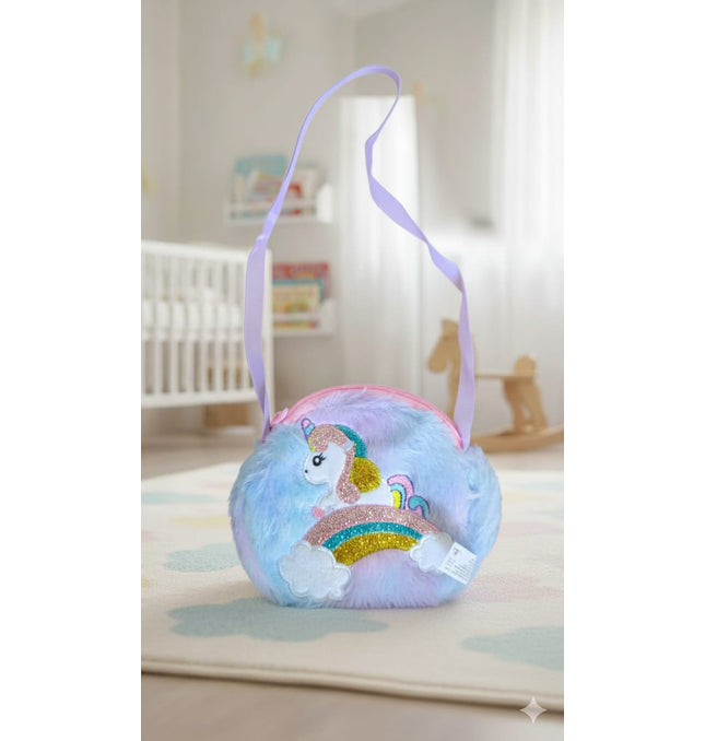 Rainbow Unicorn Backpack UK - Small Girls Baby Bag & Rucksack
