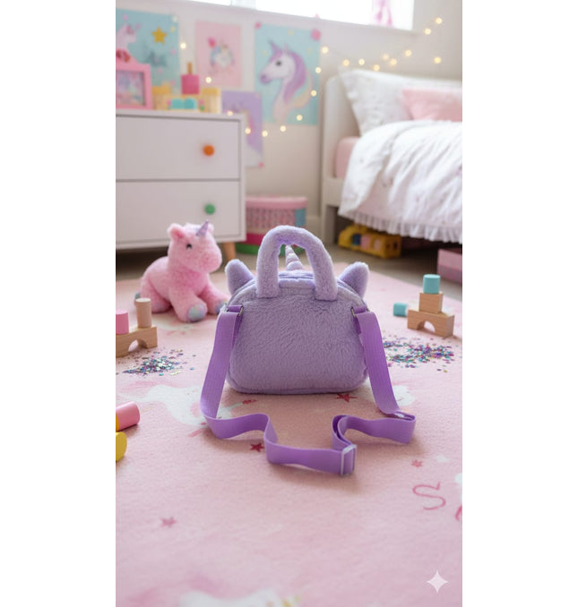 Rainbow Unicorn Backpack UK - Small Girls Baby Bag & Rucksack