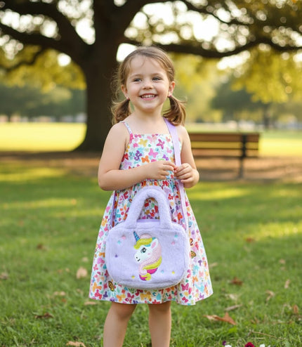 Rainbow Unicorn Backpack UK - Small Girls Baby Bag & Rucksack