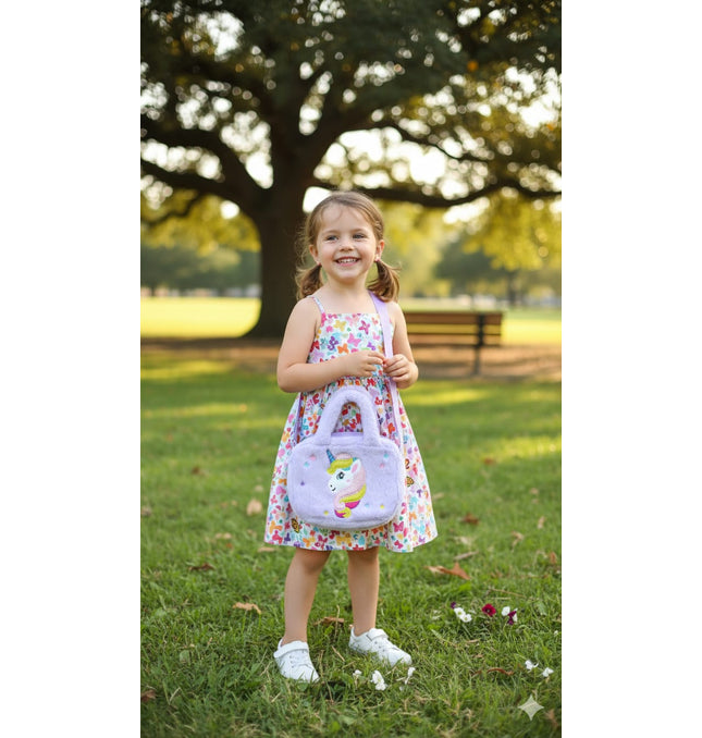 Rainbow Unicorn Backpack UK - Small Girls Baby Bag & Rucksack