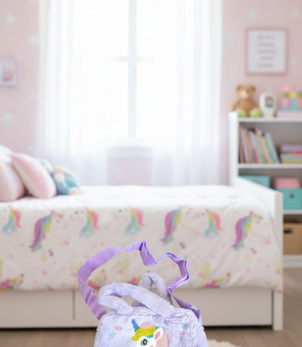 Rainbow Unicorn Backpack UK - Small Girls Baby Bag & Rucksack