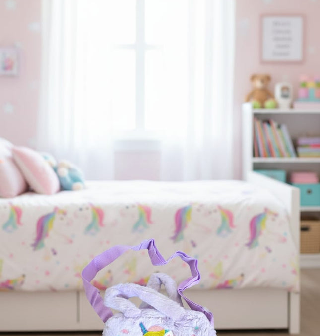 Rainbow Unicorn Backpack UK - Small Girls Baby Bag & Rucksack