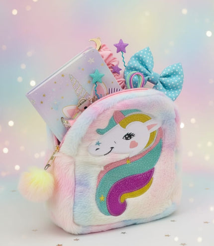 Rainbow Unicorn Backpack UK - Large Colourful Baby Bag for British Kids | TINY TOES
