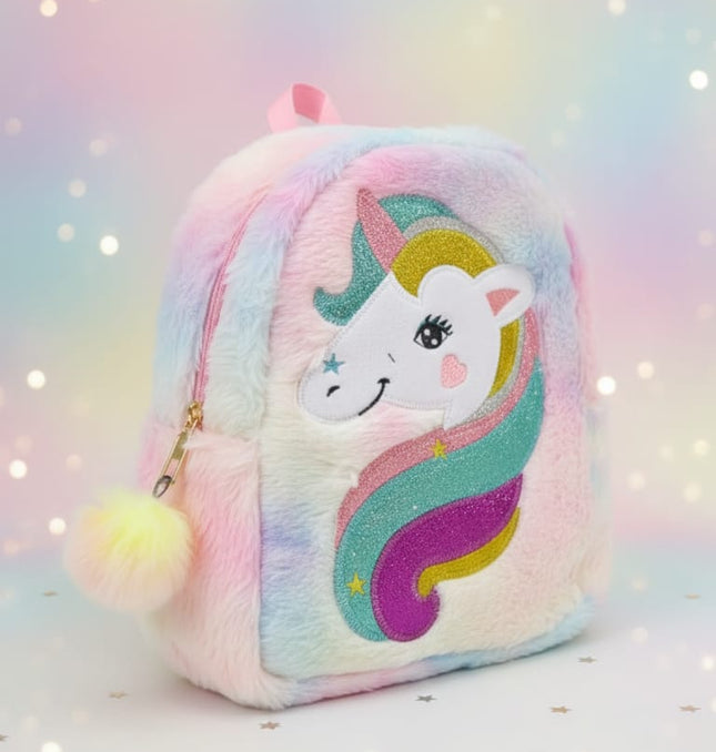 Rainbow Unicorn Backpack UK - Large Colourful Baby Bag for British Kids | TINY TOES