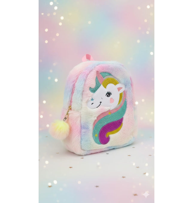 Rainbow Unicorn Backpack UK - Large Colourful Baby Bag for British Kids | TINY TOES