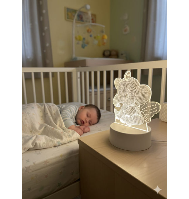3D Animal Night Light UK - LED Nursery Lamp for Baby Room
