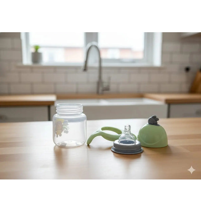 Baby Feeder Animal Theme 240 ml Plastic Feeder - TinyToesBigSmile Baby Feeder Animal Theme 240 ml Plastic Feeder 