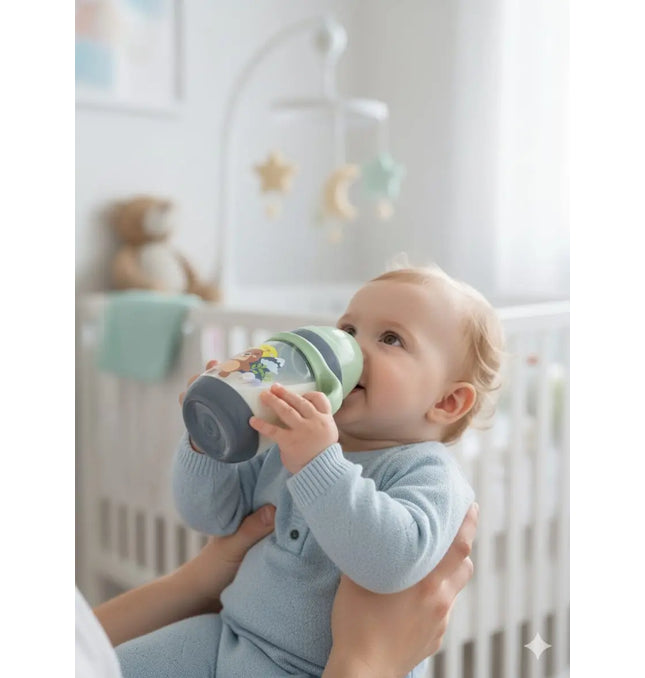 Baby Feeder Animal Theme 240 ml Plastic Feeder - TinyToesBigSmile Baby Feeder Animal Theme 240 ml Plastic Feeder 