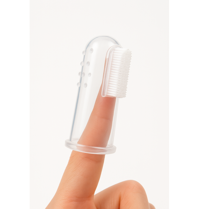 Baby Finger Toothbrush UK - BPA-Free Silicone for British Babies First Teeth | TINY TOES