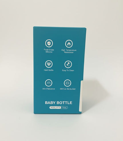 Baby Bottle 150ml UK - Food Grade Silicone Feeder for British Babies | TINY TOES