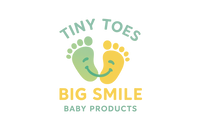 TINY TOES BIG SMILE Logo with Green-Yellow Toes