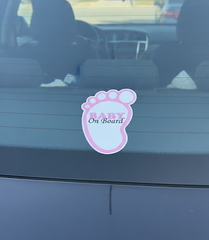 Baby on Board Car Sticker UK - Premium Safety Sign for British Families | TINY TOES